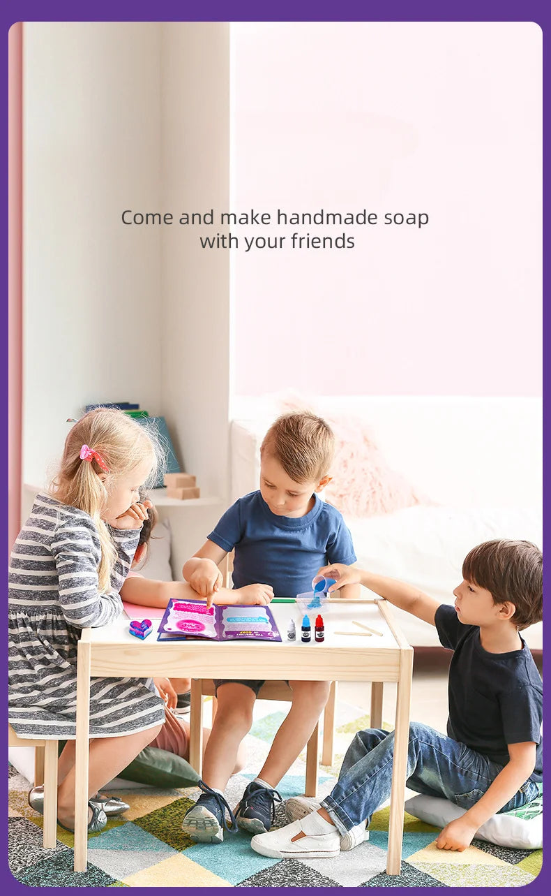Children Magic Science Experiment Kit Handmade DIY Soap STEAM Educational Teaching Aids Primary School Student Toys Kids Gift