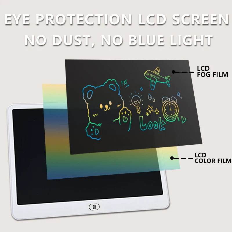 16/13/11 Inch LCD Writing Board Drawing tablet Kids Writing Painting Children Educational Toys for 3 4 5 6 7 8 Years Girls Boys