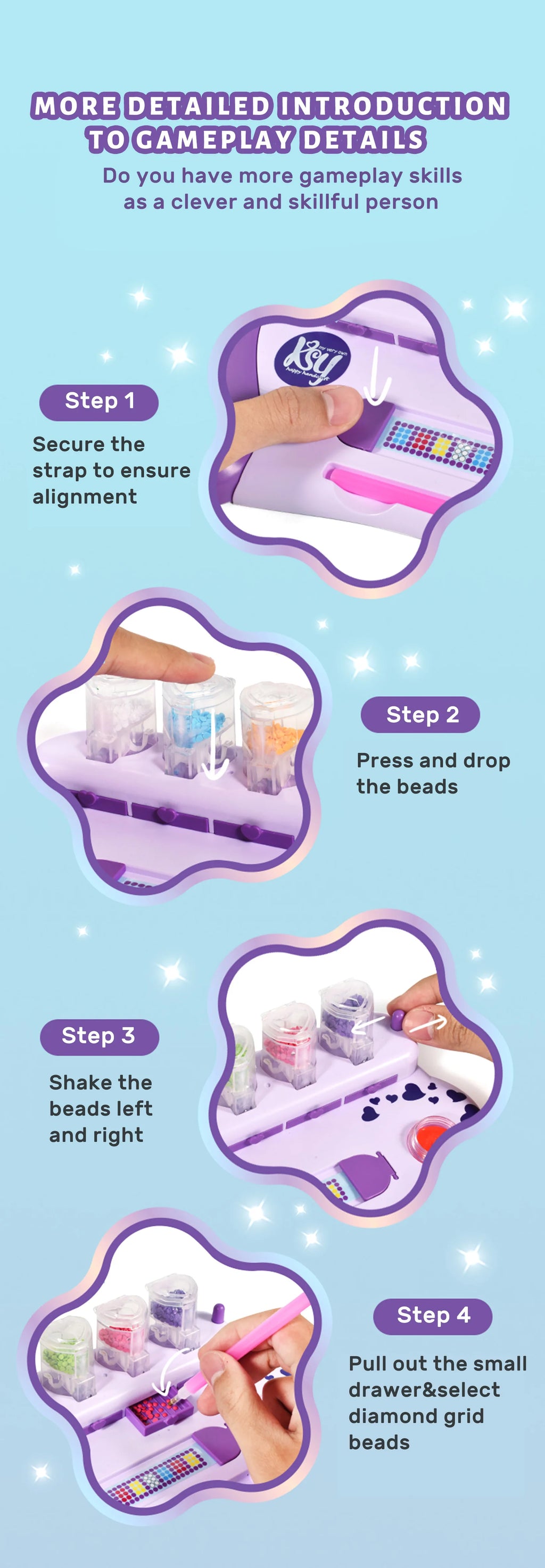 Children's Diy Puzzle Creative Handmade Diamond Woven Bracelet For Girls To Dress Up As Family Decorations, Toy Gift Box