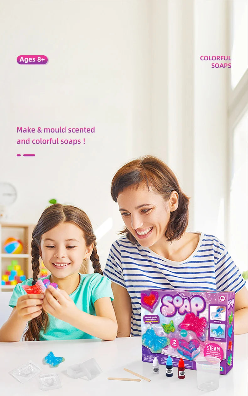 Children Magic Science Experiment Kit Handmade DIY Soap STEAM Educational Teaching Aids Primary School Student Toys Kids Gift