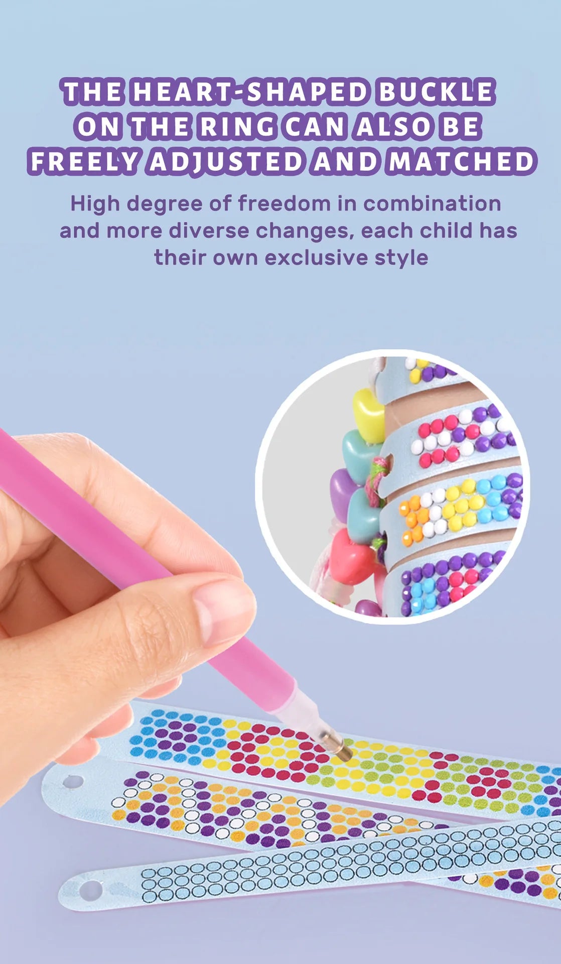 Children's Diy Puzzle Creative Handmade Diamond Woven Bracelet For Girls To Dress Up As Family Decorations, Toy Gift Box